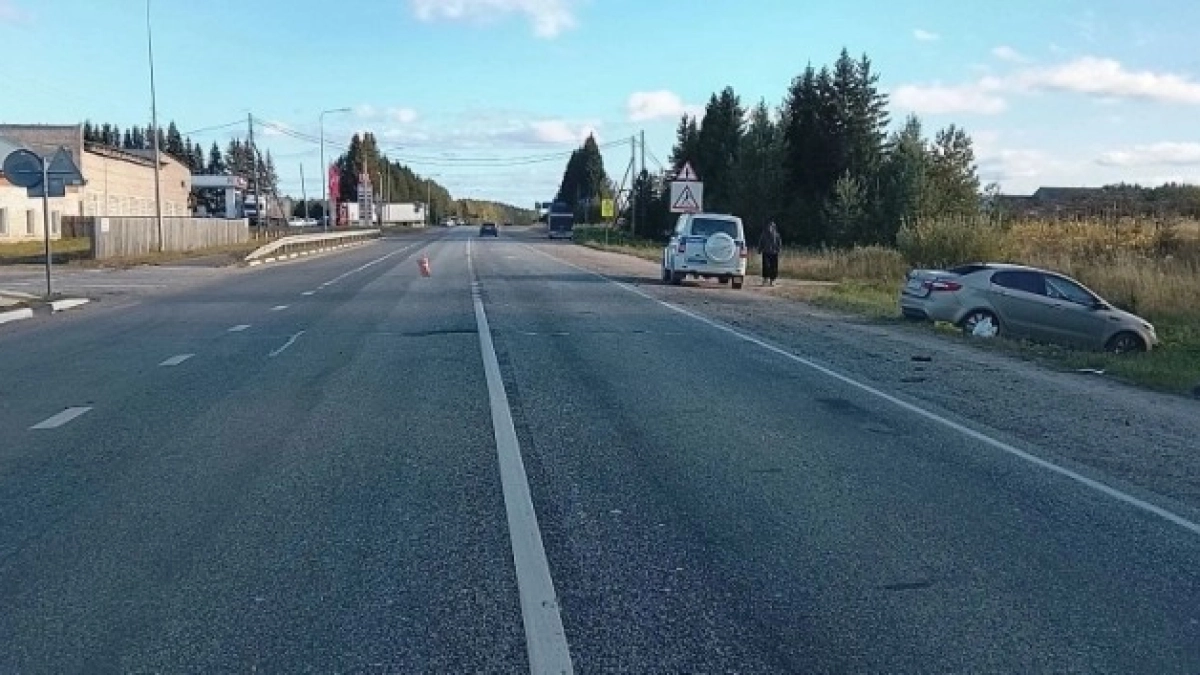 В Коми молодой водитель на "Киа" не уступил дорогу фуре