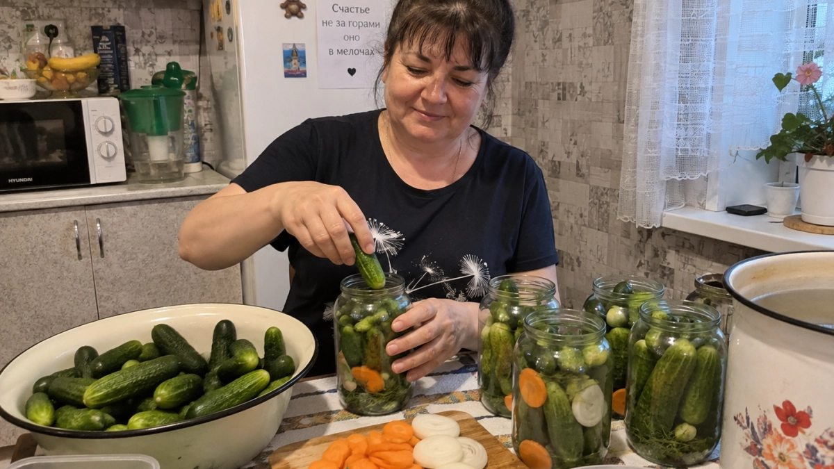 Огурцы по-болгарски закрываю по 50 банок: до весны стоят как солдатики — весь секрет в хитрой стерилизации