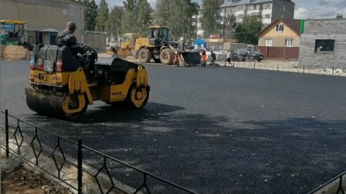 В одном из райцентров Коми завершают благоустройство Ярмарочной площади