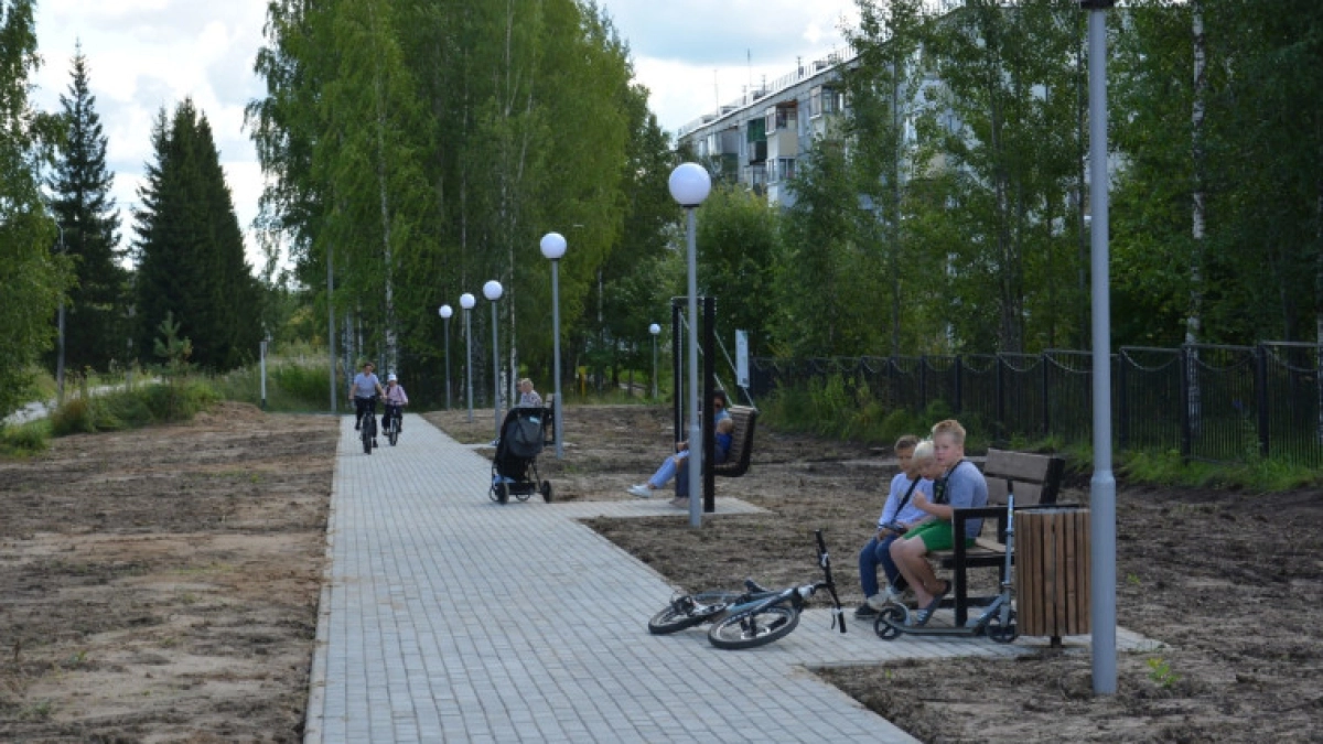 В одном из сел Коми благоустроили тротуар