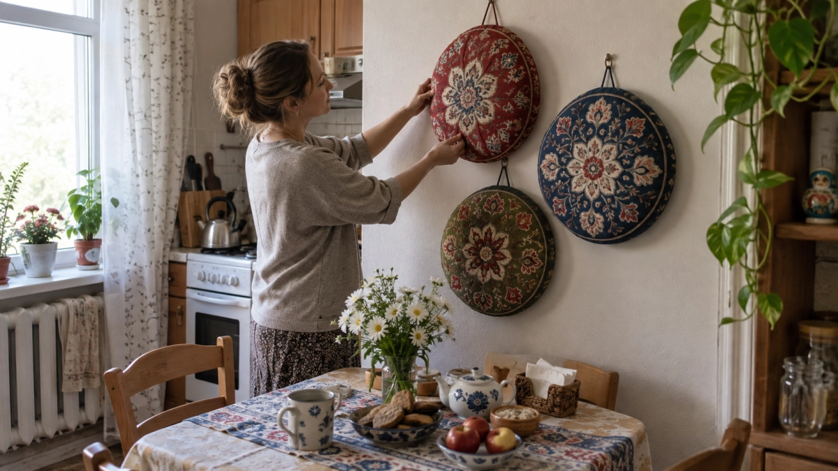 Купила в Fix Price азиатские сидушки для табуретов: сделала из них стильную фишку интерьера, от которой все в восторге