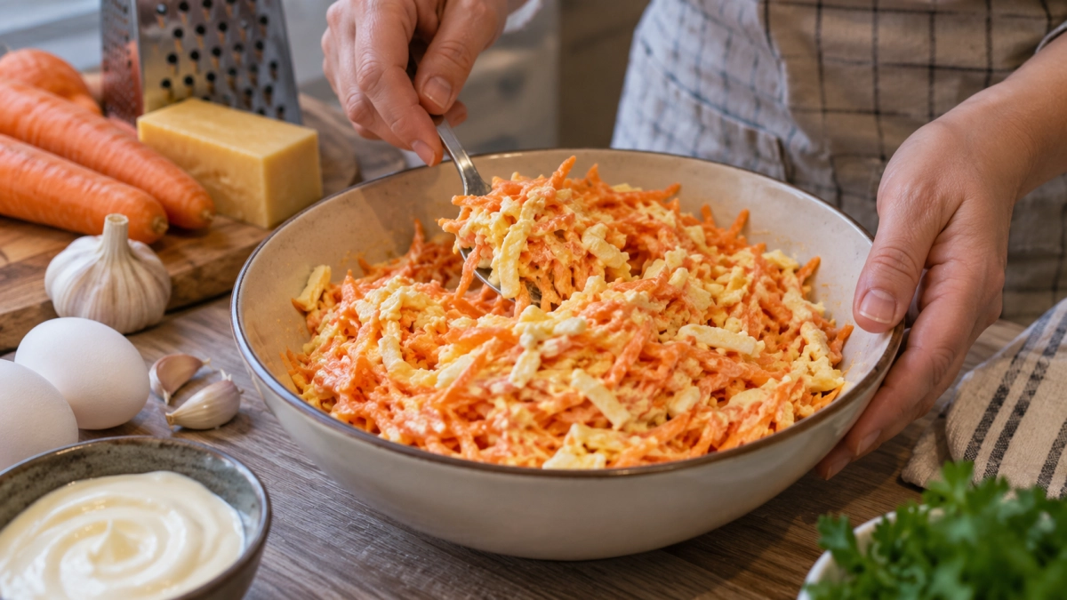 Забытый морковный салат снова возвращается на стол: 5 простых продуктов — и получается вкуснее сложных закусок