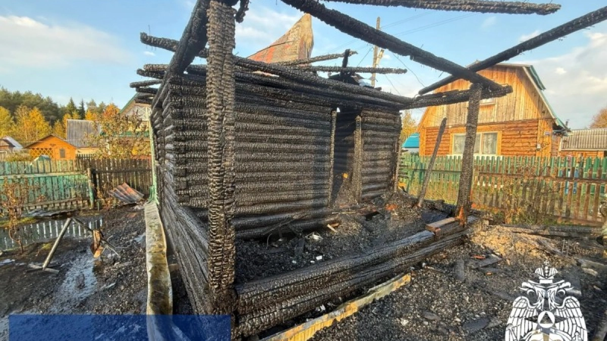 В Сыктывкаре загорелся дачный домик 