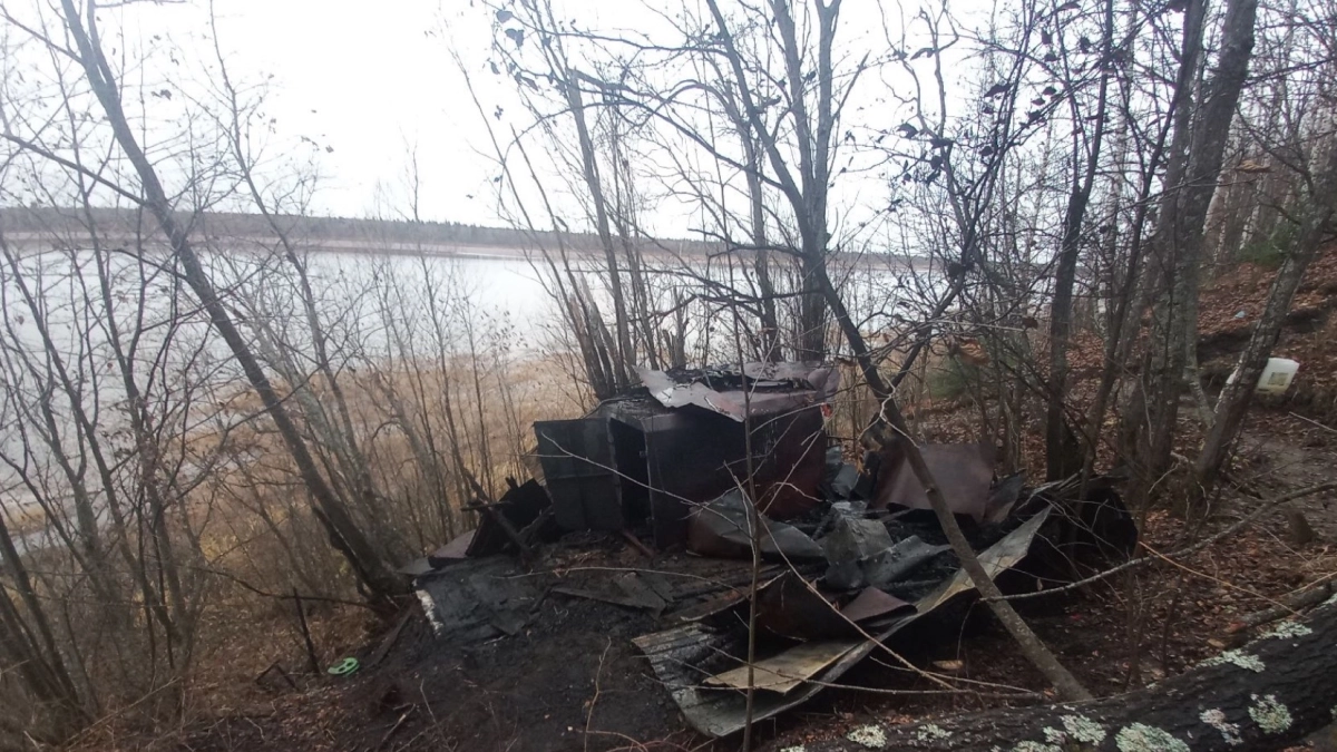В Коми на пожаре в хозпостройке пострадал мужчина