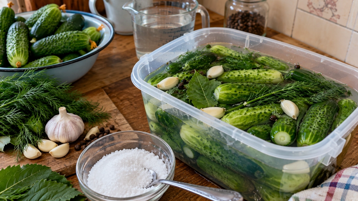 Огурцы больше не солю «на вкус»: запомнил количество на литр воды — хрустят и не получаются пересоленными