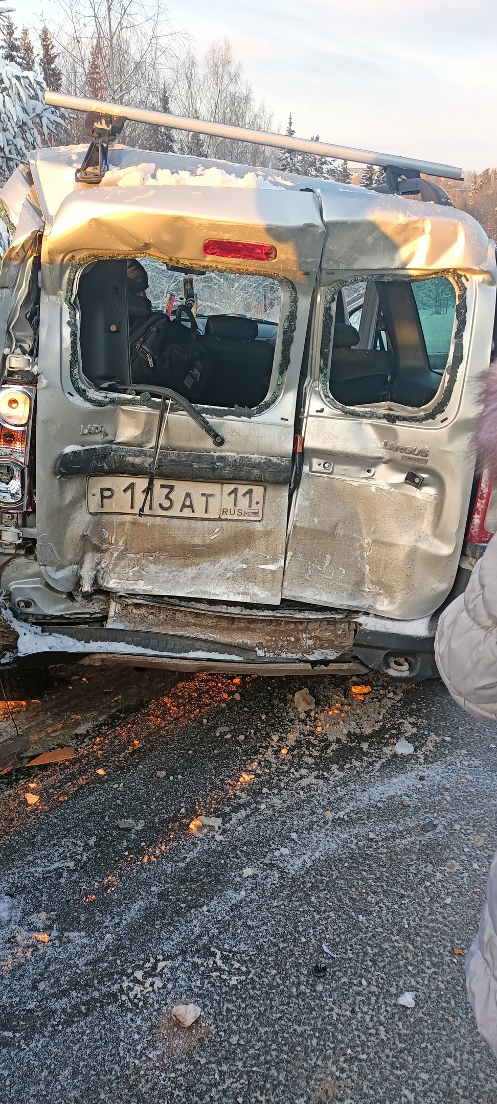 В ДТП с автобусом на трассе Сыктывкар-Эжва серьезно пострадала женщина