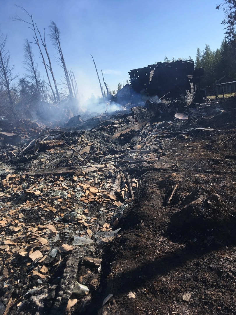Стала известна причина пожара в Коми, который оставил без жилья 12 семей
