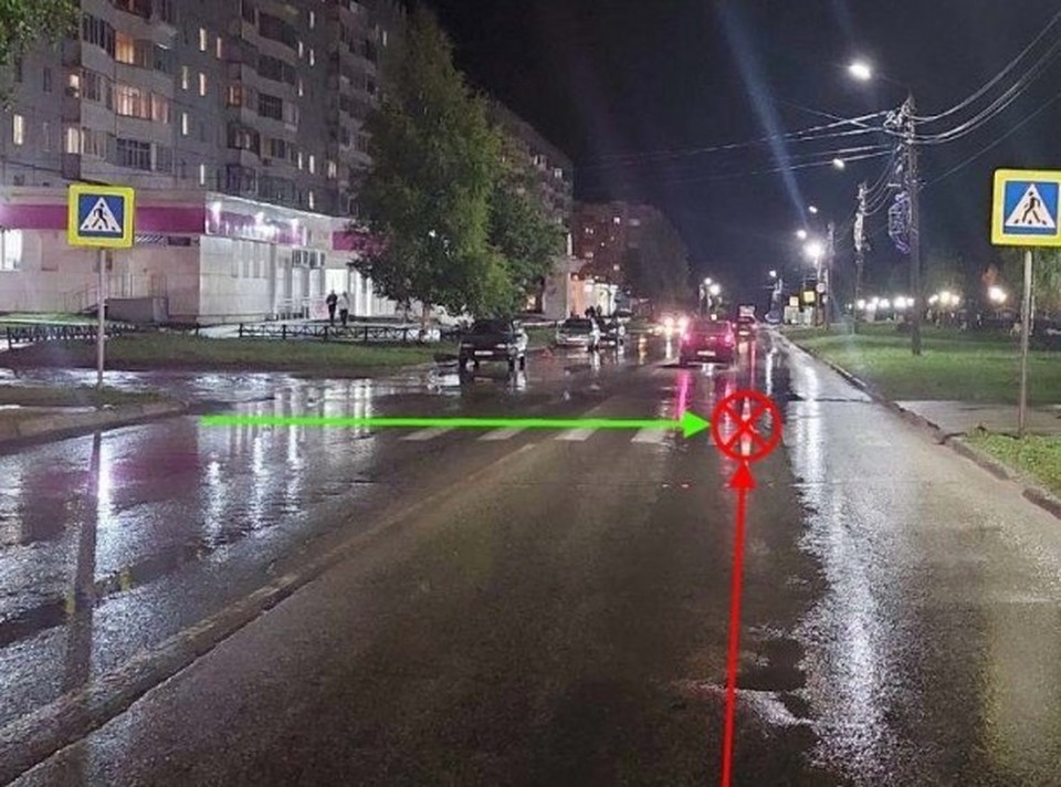 В Сыктывкаре водитель ВАЗ сбил подростка на пешеходном переходе