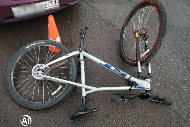 В Сыктывкаре под колеса Daewoo попал ребенок на велосипеде