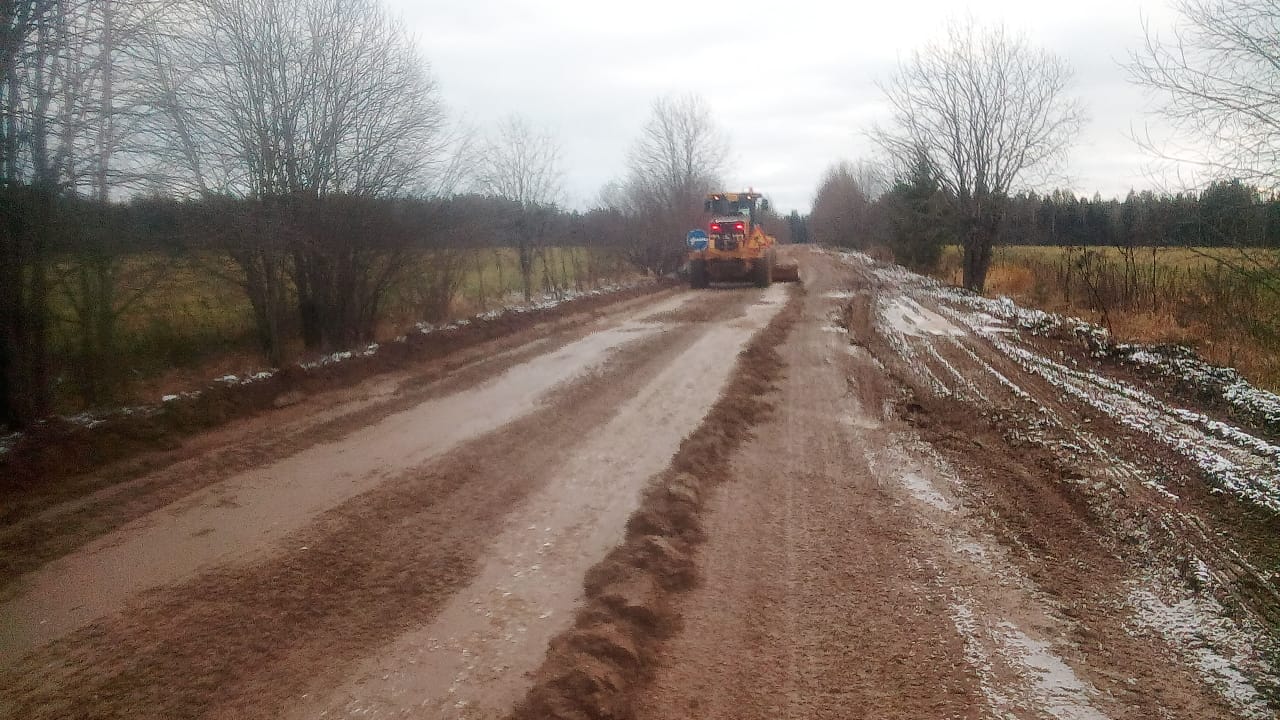 В коми поселке привели в порядок объездную дорогу
