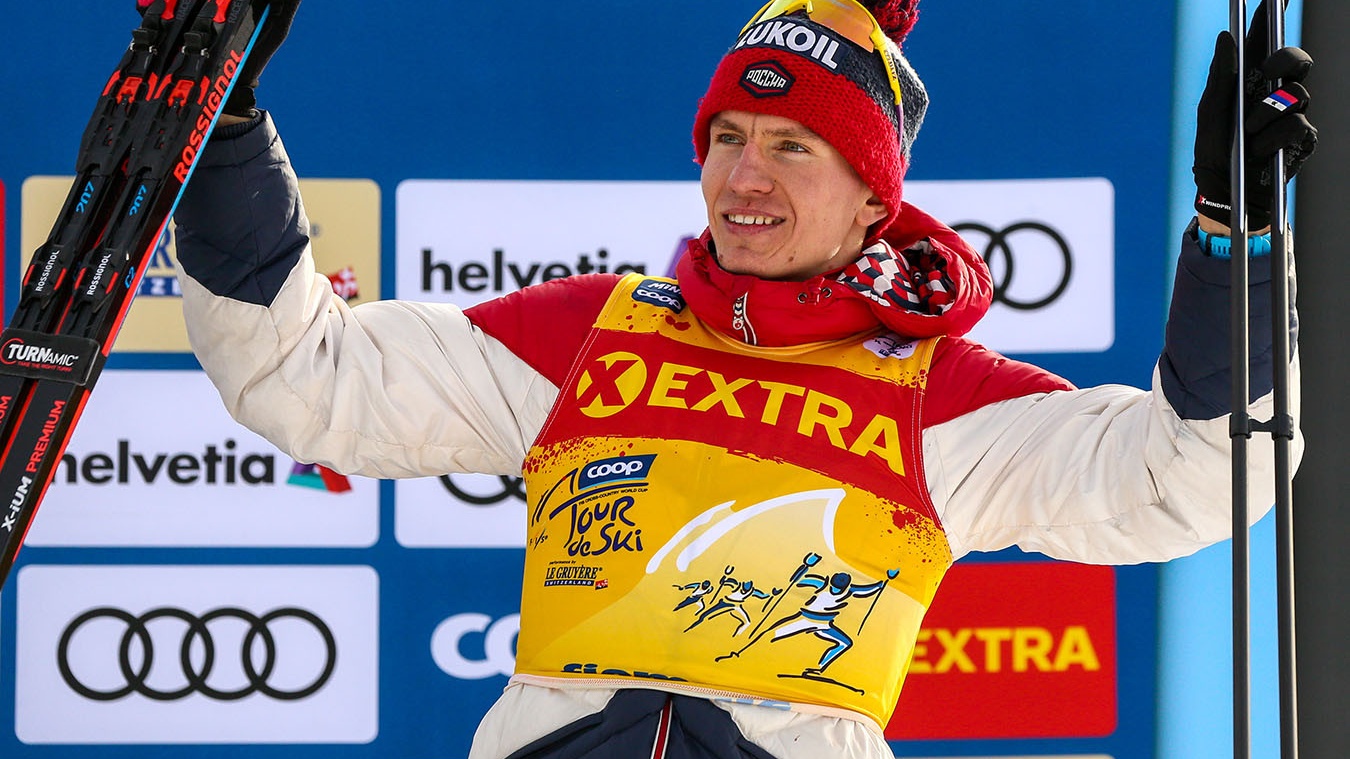 Александр Большунов стал победителем скиатлона на этапе Кубка России в Сыктывкаре