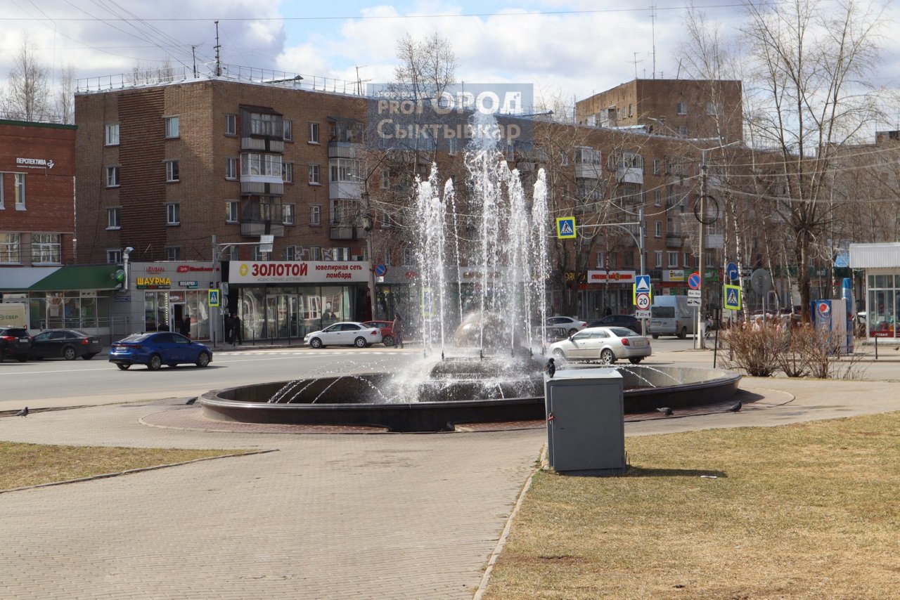 В Сыктывкаре собираются включить фонтаны