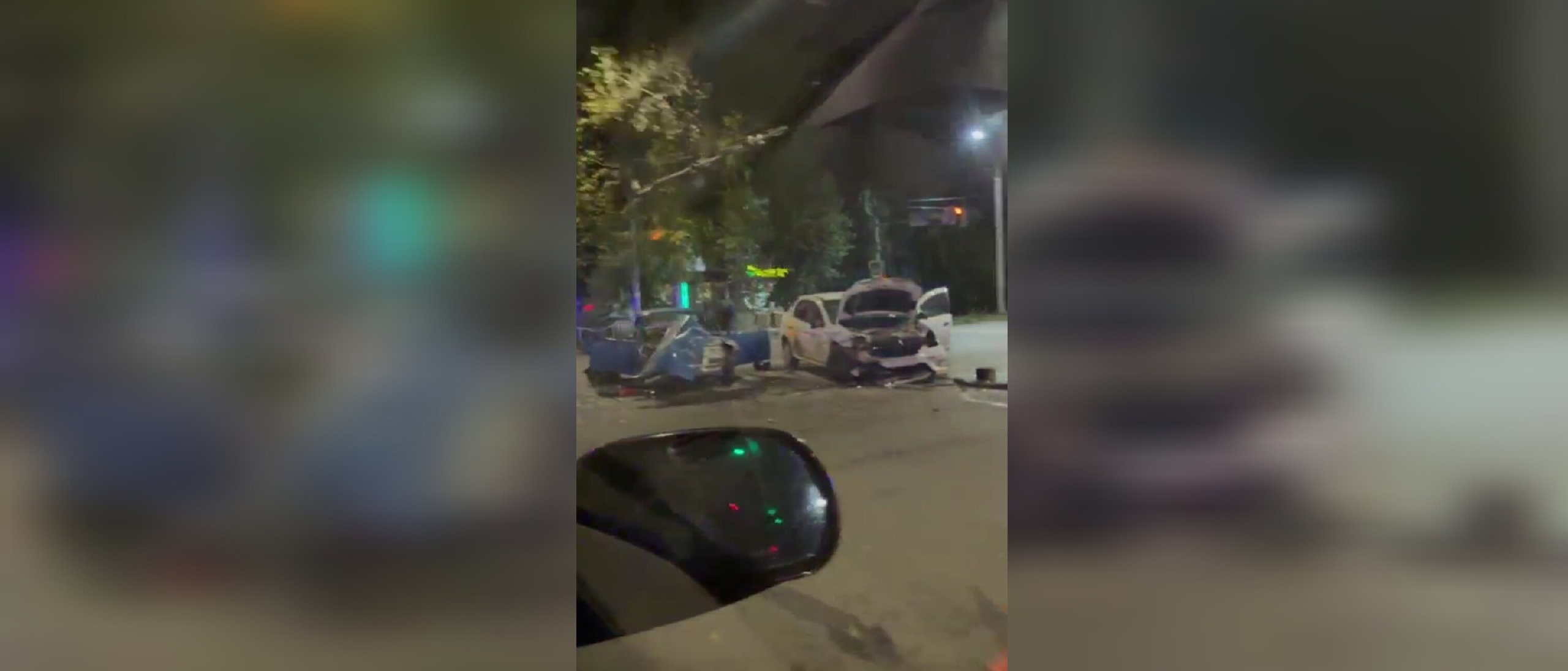 Очевидцы засняли на видео серьезную аварию в центре Сыктывкара