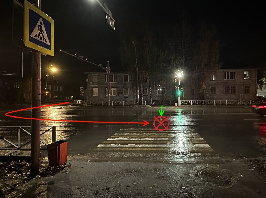 В Сыктывкаре 18-летний водитель сбил девушку на переходе