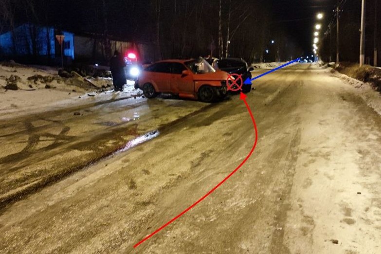 В Сосногорске при столкновении двух авто пострадали шесть человек