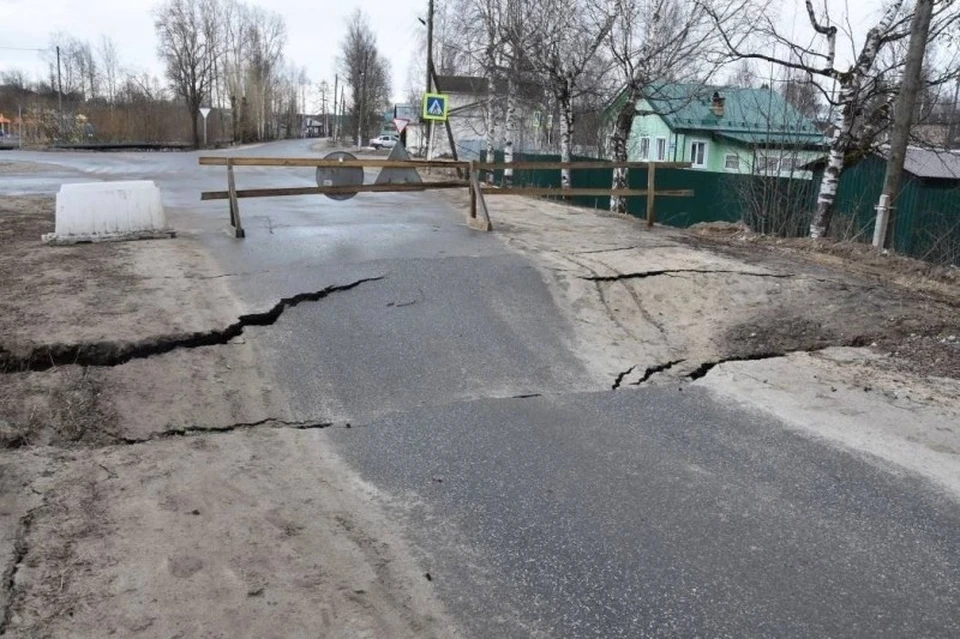 В Койгородском районе Коми введут режим ЧС из-за разрушенного моста
