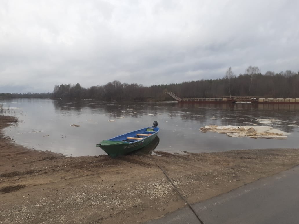 На реке Сысола у Койгородка начался ледоход