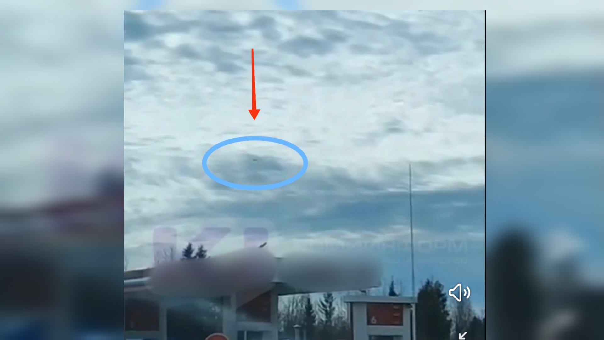 Беспилотник, что пролетал над Ухтой 11 апреля, попал на видео