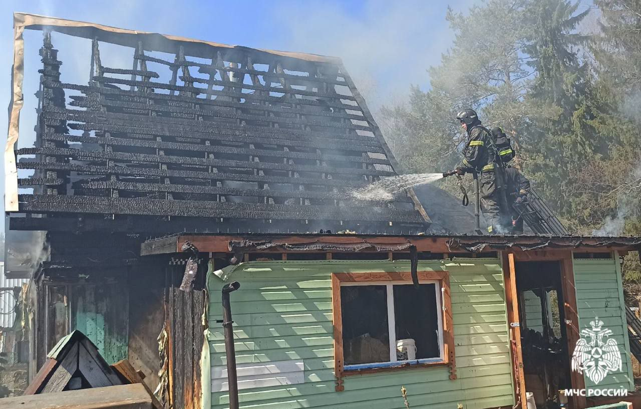 В Сыктывкаре пожарные потушили два дачных дома