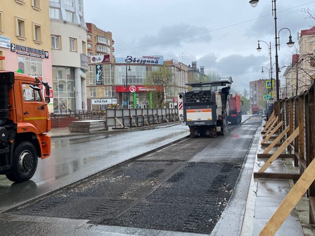 В Сыктывкаре почти завершили ремонт на одном из участков дорог