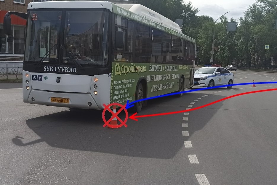 За сутки сразу два автобуса попали в ДТП на «кольце» в Сыктывкаре