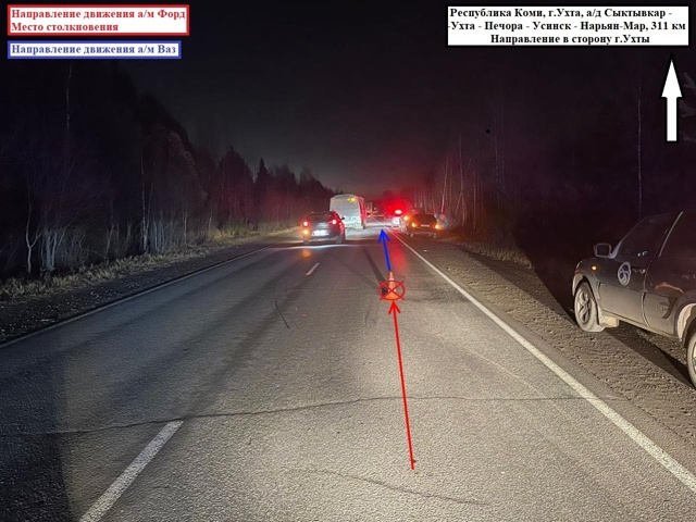 В Коми водитель с 15-летним стажем врезался в ВАЗ