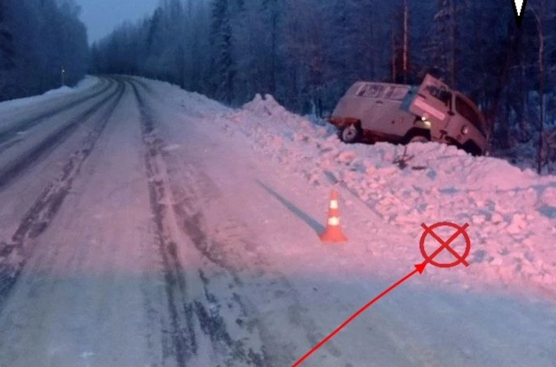 В Коми "буханка" слетела в кювет и опрокинулась: два человека получили травмы