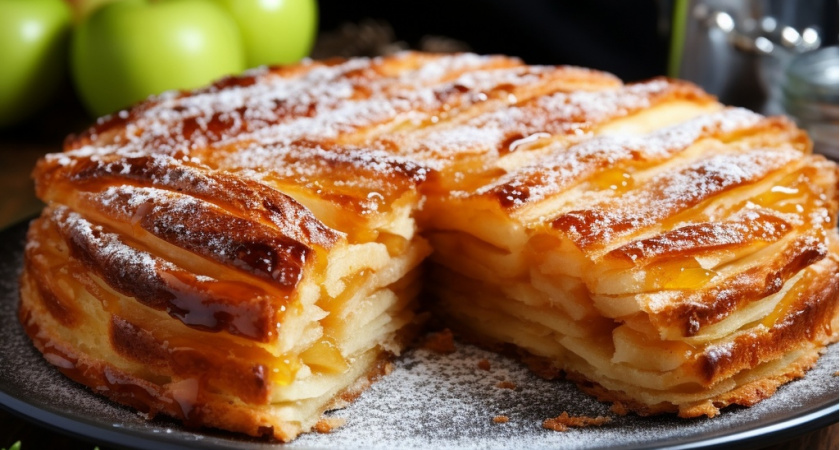 Замешиваем за 5 минут и подаем ароматный яблочный пирог: слопают до того, как успеет остыть — прекраснее шарлотки