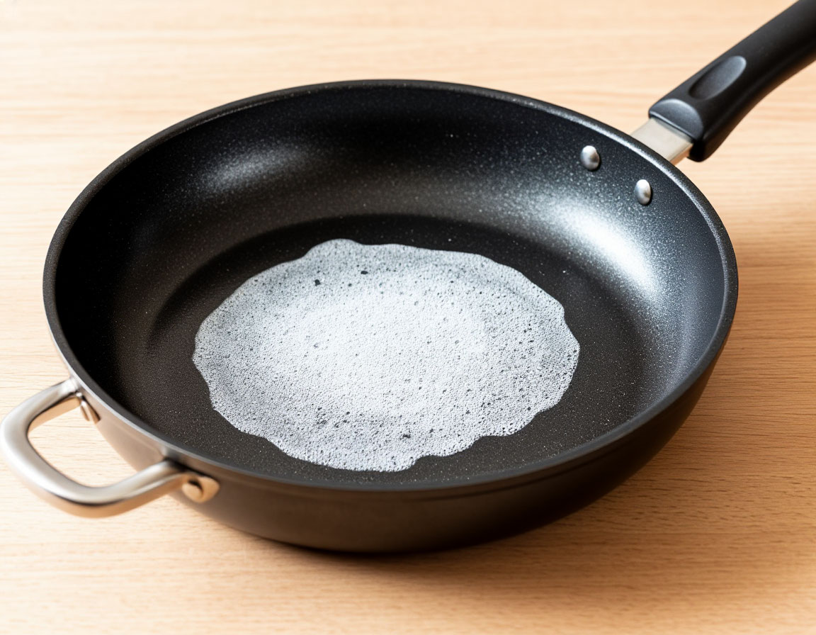 Кипятим 1 ложку, и сковородка сияет как новая: нагар отлипнет, а еда больше не будет пригорать