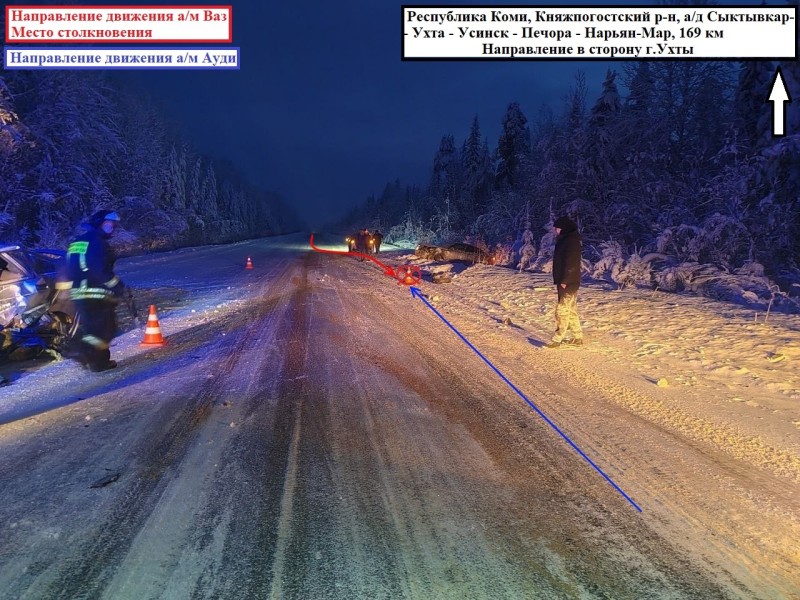 Молодая жительница Коми сломала позвоночник в аварии на трассе