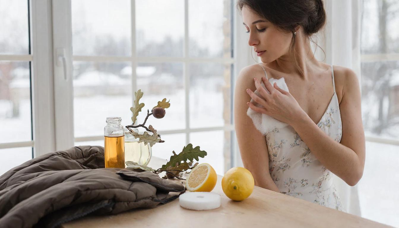 Никакого запаха и следов от пота, даже в зимой в пуховике. Подруга с юга показала, как сделать этот чудо-лосьон