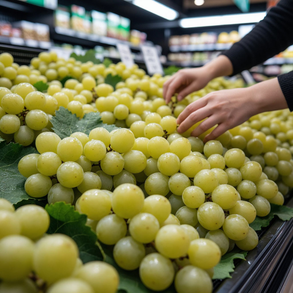 В российских магазинах появился огромный "пластиковый" виноград из Китая: что это такое и можно ли его есть?