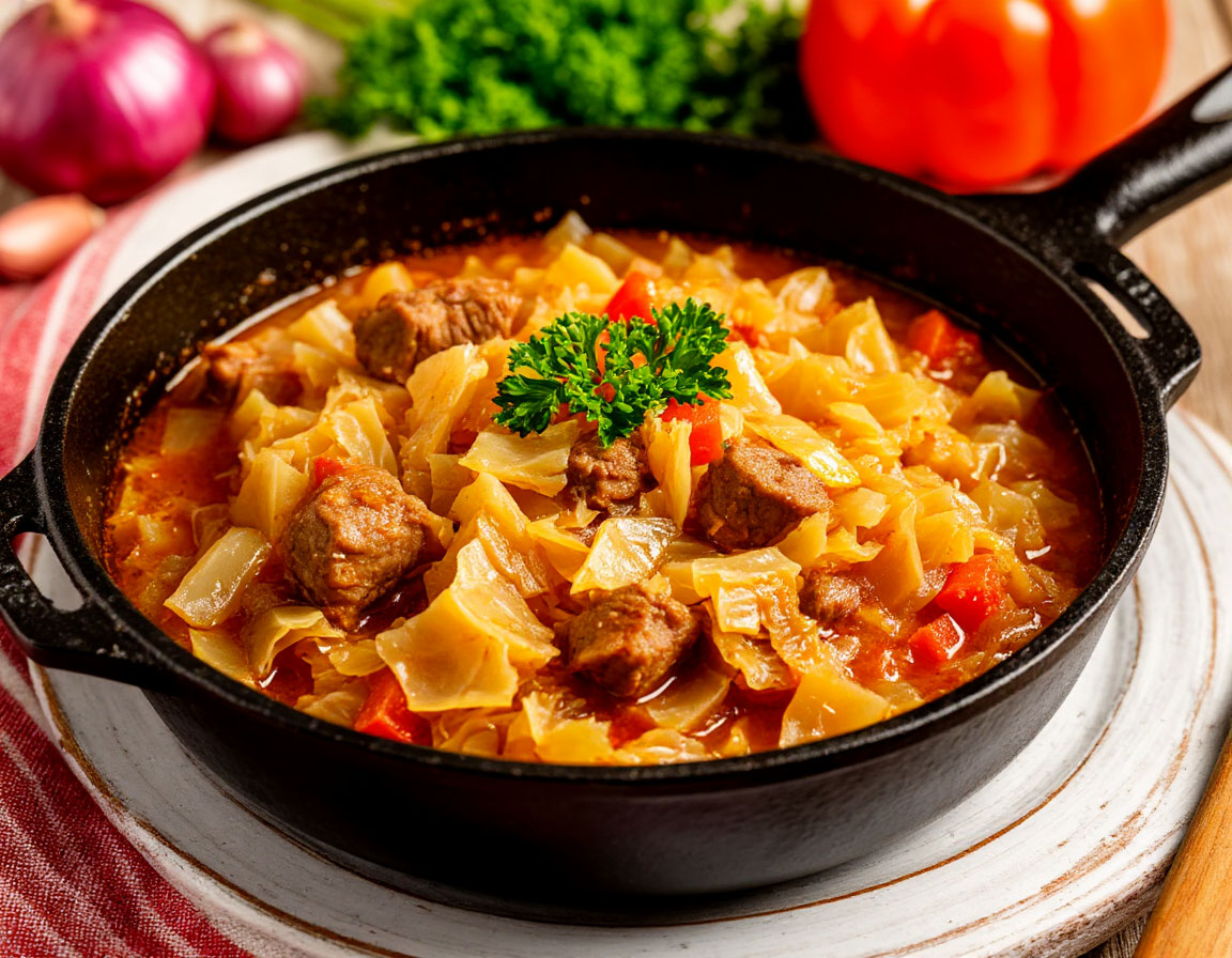 Подруга белоруска научила "правильно" тушить капусту. Теперь мой муж ест ее даже без мяса, а дети просят добавки