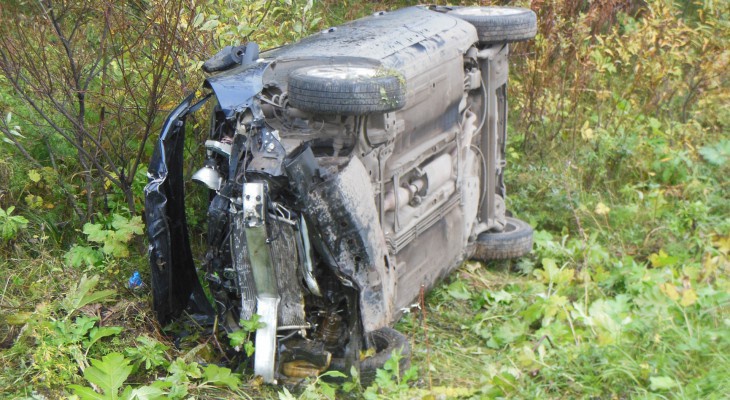 В сети появилось видео тройного ДТП в Коми