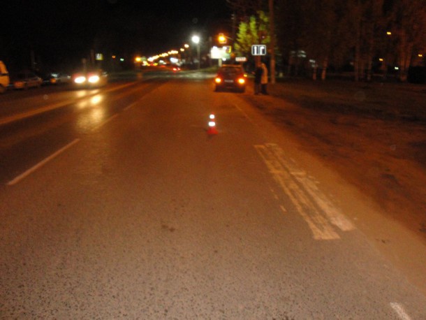 В Сыктывкаре KIA Sportage сбила пьяного парня