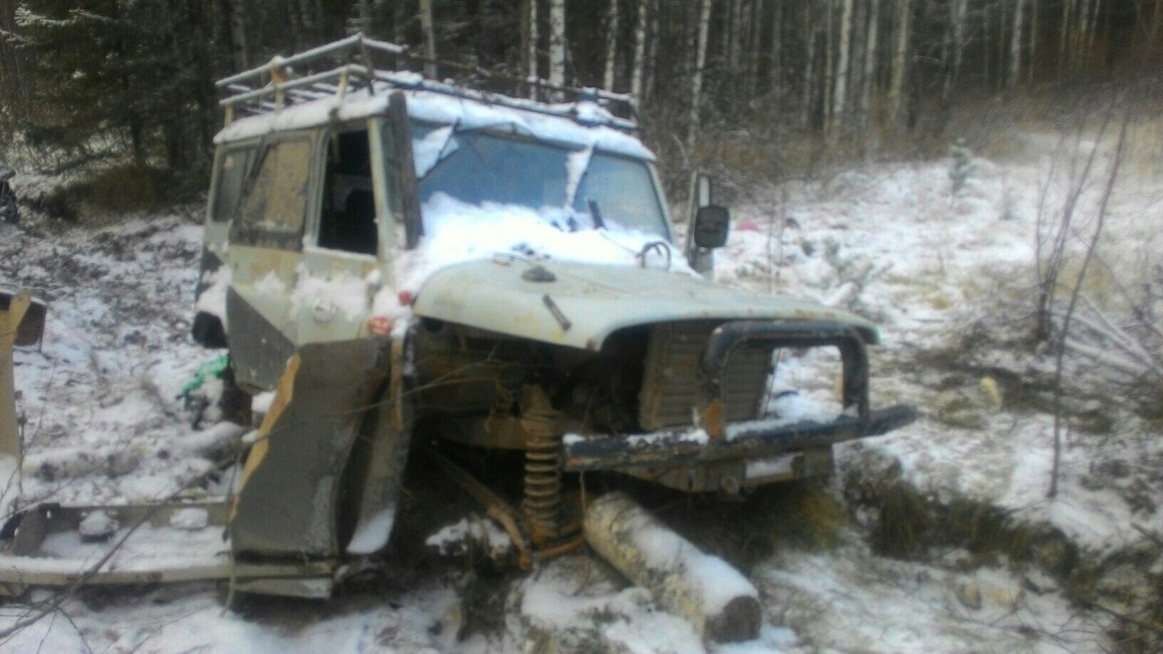 В Коми мародеры разобрали на части УАЗ и украли из него тазики для грибов