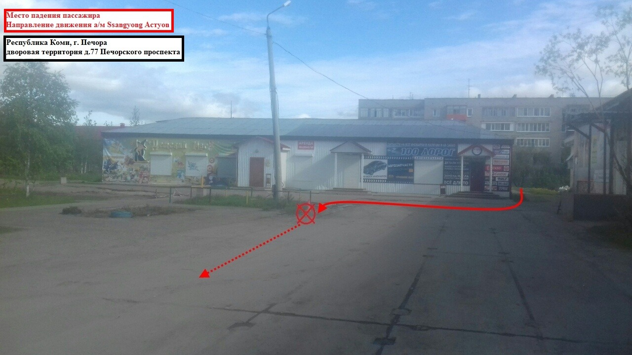 В Коми женщина вышла из движущейся машины