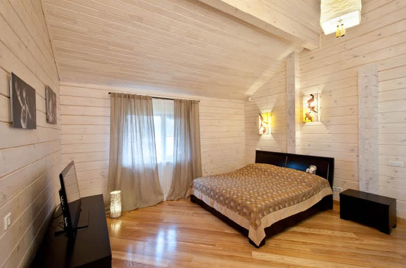 Имитация бруса поможет  превратить квартиру в загородный дом