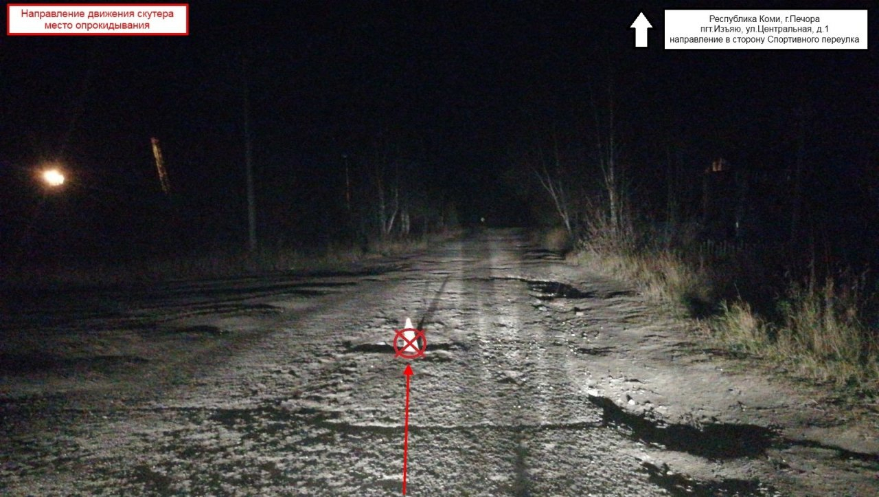 В Коми у православного храма попал в ДТП 16-летний водитель скутера