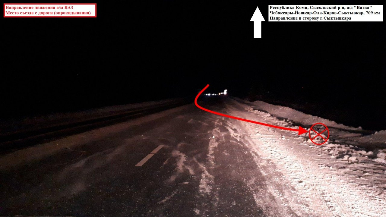 Житель Коми за год водительского стажа заработал 42 нарушения и улетел в кювет