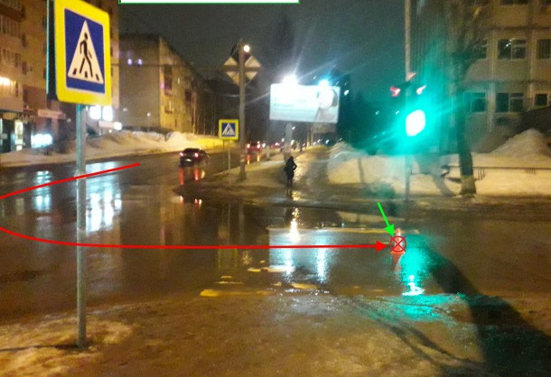 В Сыктывкаре водитель «Мерседеса» наехал на пешехода прямо на «зебре»