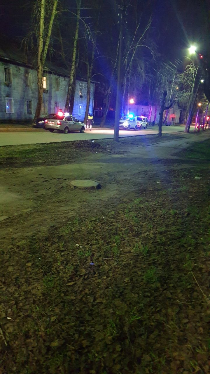 Поздно вечером в Сыктывкаре иномарка въехала в дерево (фото)