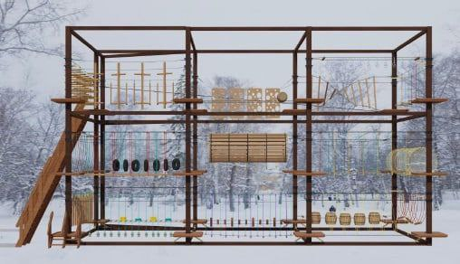 В Сыктывкаре появится трехуровневый веревочный парк