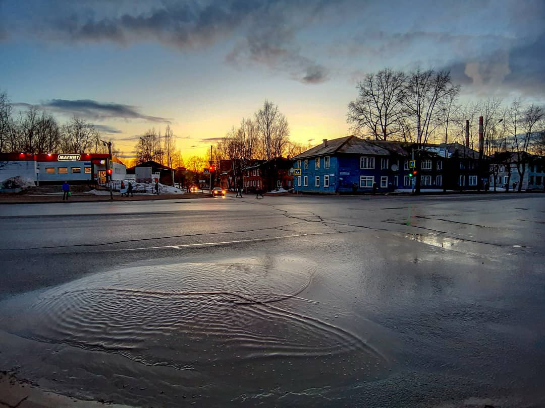 Фото дня в Сыктывкаре: апрельские вечера