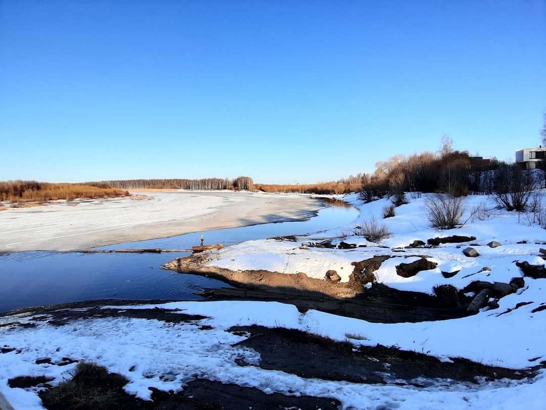 Фото дня в Сыктывкаре: пробуждение набережной